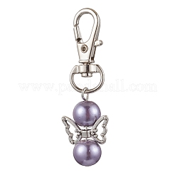 Decorazione pendente con perle di vetro angelo&nbsp;HJEW-JM02601