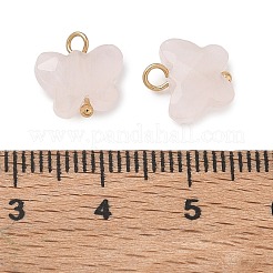 Pendentifs de quartz rose naturel&nbsp;KK-D289-61G-01