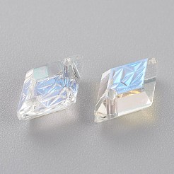 Geprägte Glas Strass Anhänger&nbsp;GLAA-J101-04A-001SI