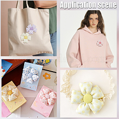 10 Stück 5 Farben Polyesterblume&nbsp;DIY-CY0002-59