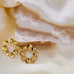 Pendientes de acero inoxidable 304 para mujer&nbsp;SA-CBABC0E-04G
