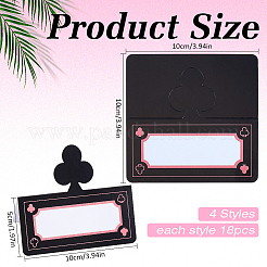 72 Stück 4 Stile Tischkarten-Sets aus Papier&nbsp;DIY-BC0016-97