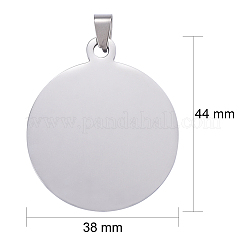 Pendentifs en acier inoxydable 304 résistant au ternissement&nbsp;STAS-I140-01B-S