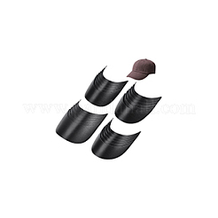 24 pieza de tablero de ala de sombrero de plástico de 4 estilos para gorra con visera&nbsp;AJEW-NB0006-26A