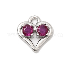 Pendentifs avec zircon cubiques à micro-pavés en laiton&nbsp;KK-L258-11P