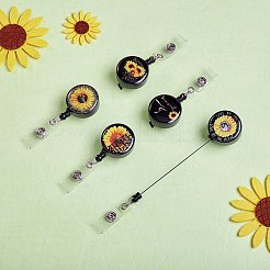 Carrete retráctil de plástico abs de estilo 5pcs 5&nbsp;AJEW-SZ0001-84