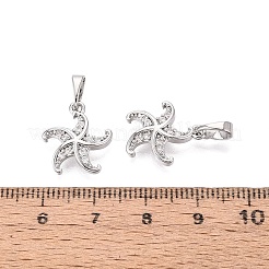 Messing micro pave klare zirkonia anhänger&nbsp;KK-Q073-07P