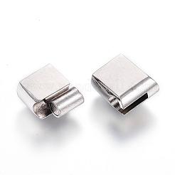 Fermoirs magnétiques en acier inoxydable 304 résistant au ternissement avec emembouts collées&nbsp;STAS-D159-17