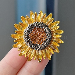 Sonnenblumen-Emaille-Pins&nbsp;PW-WG91DA1-01