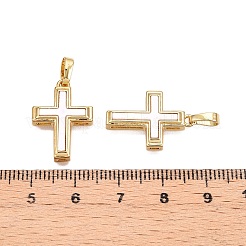 Pendenti in ottone e conchiglia&nbsp;KK-N254-210G