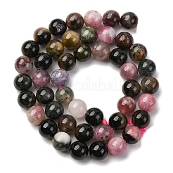 Fili di perle di tormalina multicolore naturale&nbsp;G-K402-A01-8mm