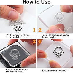 PVC-Plastikstempel&nbsp;DIY-WH0167-56-1206