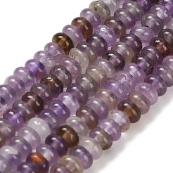 Natürlichen Amethyst Perlen Stränge&nbsp;G-Z110-B36-2x4mm