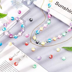 Handgefertigte Polymer Clay Perlen Strang&nbsp;CLAY-NB0001-34