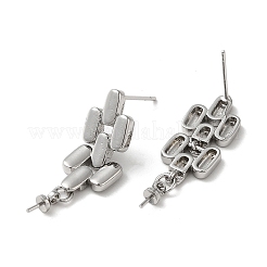 Messing Ohrstecker Zubehör&nbsp;KK-P239-08P