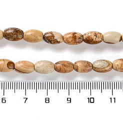 Natürliches Bild Jaspis Perlen Stränge&nbsp;G-I369-B04-01
