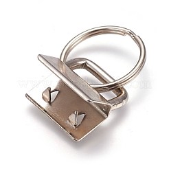 Geteilte Schlüsselringe aus Galvanoteisen&nbsp;IFIN-WH0044-01A-P