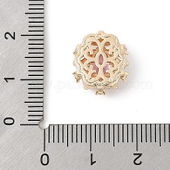 Perline zirconi micro pave  in ottone&nbsp;KK-K297-29G-01