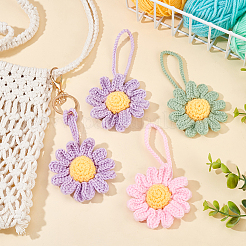 2 pendentif décoratif en coton tressé tissé à suspendre&nbsp;FIND-FG0002-17A