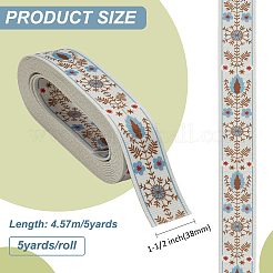 Ruban polyester style ethnique&nbsp;OCOR-WH0101-107B