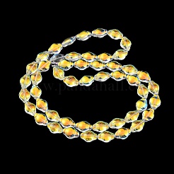 Placcare trasparente perle di vetro fili&nbsp;EGLA-G037-12A-AB03