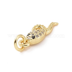 Ottone micro spianare pendenti zirconi&nbsp;KK-C012-45G