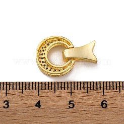 Messing Micro Pave klare Zirkonia Falte über Verschlüsse&nbsp;KK-A230-17G