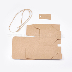 Kraftpapier Geschenkbox&nbsp;CON-WH0022-04