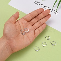 Anlaufschutz rhodiniert 925 Sterling Silber Leverback Ohrring Zubehör&nbsp;X-STER-I017-087P