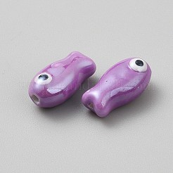 Perline porcellana fatto a mano&nbsp;PORC-WH0019-02A