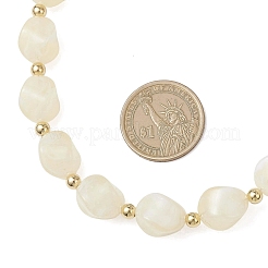 Collares de cuentas torcidas de acrílico de dos tonos&nbsp;NJEW-JN05840-01