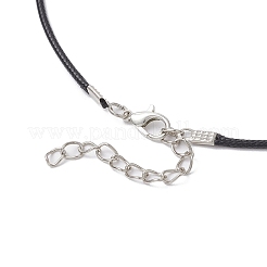 Collane con ciondolo a forma di cono piramidale in lega e perline di semi cilindrici con malocchio&nbsp;NJEW-MZ00105-02