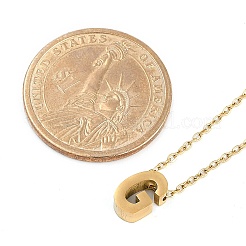 Collares colgantes de acero inoxidable 304 con revestimiento iónico (IP)&nbsp;NJEW-R050-01G-07