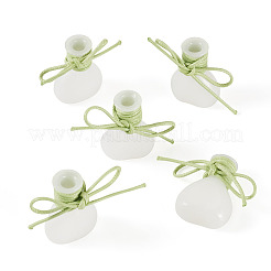5 Stück Miniatur-Glasvasenflaschen mit Polyesterkordel&nbsp;AJEW-TAC00055