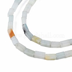 Fili di perline di amazzonite di fiori naturali&nbsp;G-S299-137