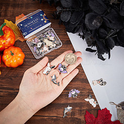 24pcs 6 pendentifs en émail en alliage de style&nbsp;ENAM-SC0003-48