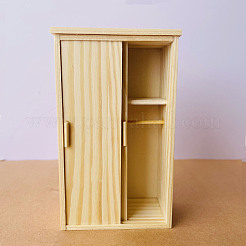 Réplique d'une mini armoire coulissante à échelle en bois&nbsp;PW-WG7B559-01