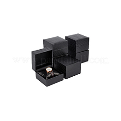 Quadratische Schmuckuhren-Aufbewahrungsboxen aus Pappe mit Rautenmuster&nbsp;CON-WH0092-56