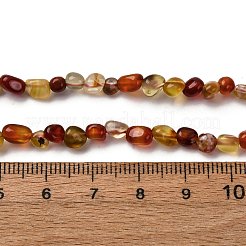 Chapelets de perles rouges en agate naturelle&nbsp;G-I389-A37-01B