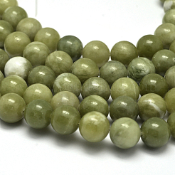 Natürliche chinesische Jade Perlen Stränge&nbsp;X-G-F363-10mm