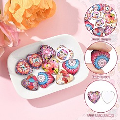 Cabochons di vetro&nbsp;GGLA-YWC0001-01A