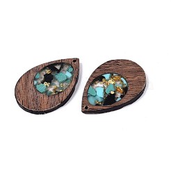 Pendentif bois & résine&nbsp;WOOD-H104-23-05