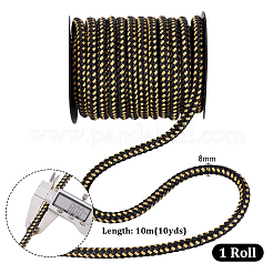 Cordon rond tressé en simili cuir de 10 m&nbsp;OCOR-WH0105-061E