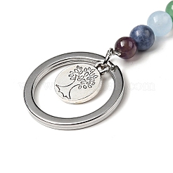 Porte-clés chakra aventurine vert naturel&nbsp;KEYC-F034-01F