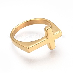 Fingerringe aus Edelstahl 304&nbsp;RJEW-O032-12G-18mm