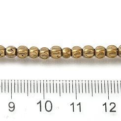 Brins de perles d'hématite non magnétiques synthétiques galvanisées&nbsp;G-C154-A01