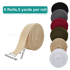 6 Rolle flaches Polypropylenband in 6 Farben&nbsp;OCOR-WR0001-11