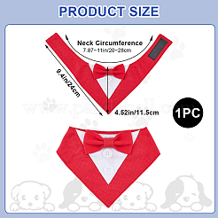 Haustiertaschentuch aus Polyester&nbsp;AJEW-WH20009-28B