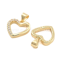 Pendentifs en zircone cubique clair en laiton&nbsp;KK-U009-05B-G