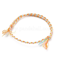 5 x 5-farbiges Makramee-Baumwollarmband-Set&nbsp;AJEW-FZ00002